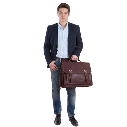 Big torba skórzana biznesowa KEMER VOOC TC8 czarny