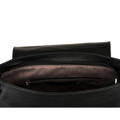 Torebka skórzana Canaletto z klapką z tłoczeniem plecionki – elegancja i funkcjonalność TD752s33t1