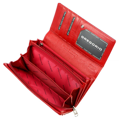 Portfel damski skórzany PELLUCCI CB-106 czerwony