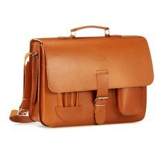 Duża torba skórzana 3w1 KEMER VOOC Vintage P43 Ruda