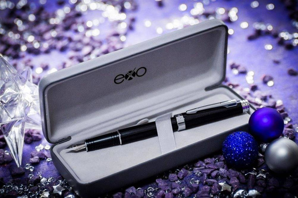 Pióro wieczne EXO Sagitta, czarny, wykończenia chromowane