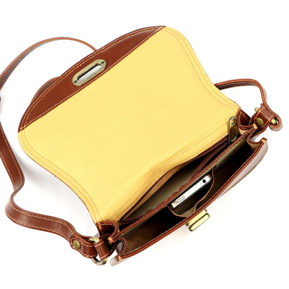 Torebka damska skórzana KEMER ART. 873 Czerwona