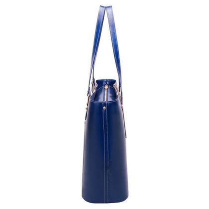 Torebka damska skórzana McKlein Cristina Granatowa