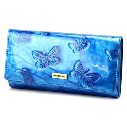 Portfel damski skórzany PELLUCCI BTS-102 Czerwony