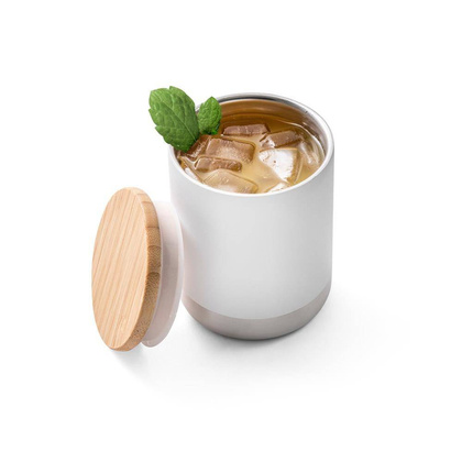 Kubek ze stali nierdzewnej, biały