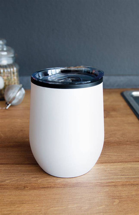 Kubek termiczny BOWLY, biały, poj. ok. 300 ml.