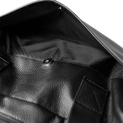 Skórzana torba męska czarna na ramię laptopa 15,6" - Pavone Nero Parma 2461 BL