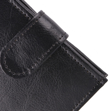 Portfel męski skórzany KEMER P29J Czarny - min. zamówienie 20 / 50 / 100 szt.