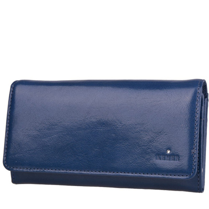 Portfel damski skórzany KEMER D42 Granat - min. zamówienie 20 / 50 / 100 szt.