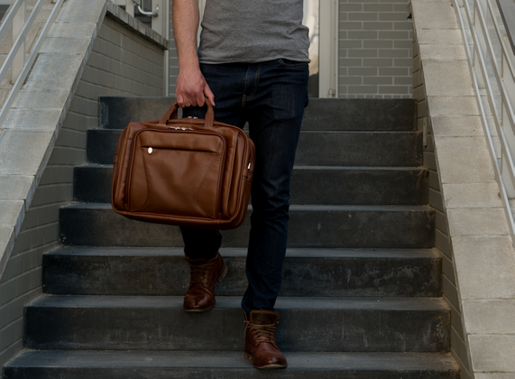 Torba na laptop McKlein Irving Park 15,6" Brązowa