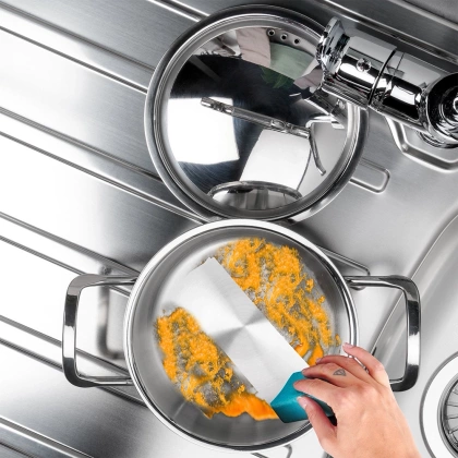 Garnek stalowy z pokrywką 18/10 PREMIUM 0,7 l ORION