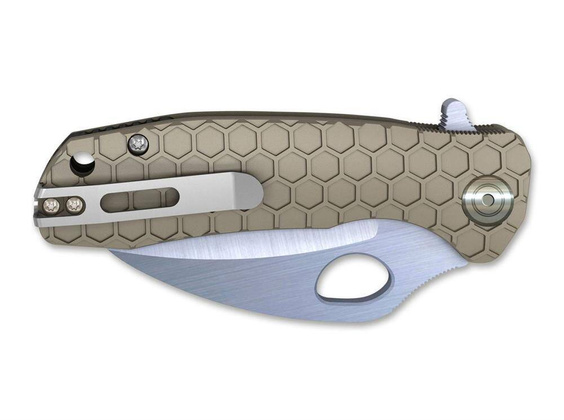 Nóż Honey Badger Claw D2 Medium Tan Plain