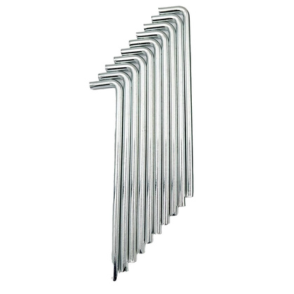 ŚLEDZIE SZPILKI DO NAMIOTU PRO 8MM 20CM KPL.10SZT METAL