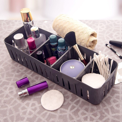 Organizer pojemnik kuchenny na przyprawy w torebkach zioła dzielony szary