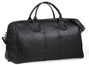 Czarna podróżna torba weekendowa ze skóry BRØDRENE BL10 Kolor wnętrza: Czarny - min. zamówienie 20 / 50 / 100 szt.