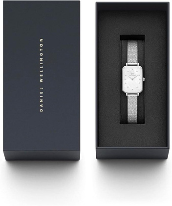 ZEGAREK DAMSKI DANIEL WELLINGTON Quadro Lumine Pressed Piano 20mm DW00100580 + BOX (zw519c)