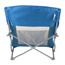 Fotel turystyczno plażowy z podłokietnikami 55x58x64 składany niebieski