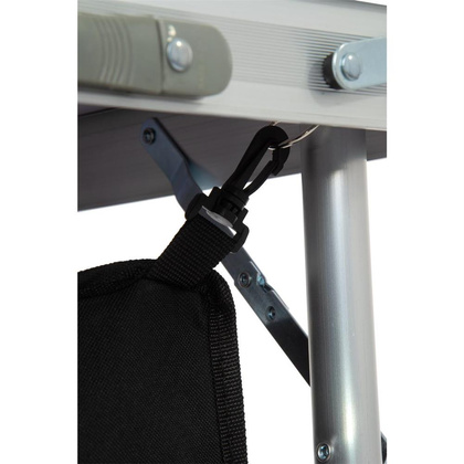 Stolik turystyczny składany kempingowy 120x60x70/62/54cm + szafa 33x30x36cm