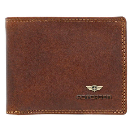 Klasyczny, skórzany portfel męski z systemem rfid