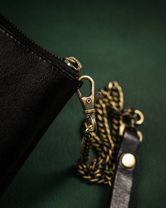 Duży, skórzany portfel męski na zamek