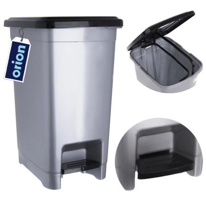 Kosz na odpady śmieci slim wąski 10 l z pokrywą