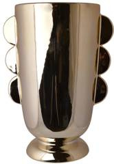 Wazon ceramiczny złoty