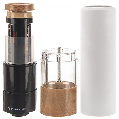 Młynek do pieprzu i soli elektryczny biały 23 cm