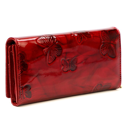 Portfel damski skórzany PELLUCCI BTS-106 Czerwony