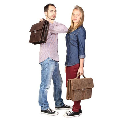 Teczka KEMER VOOC Vintage URBAN ATS167 ciemny brąz