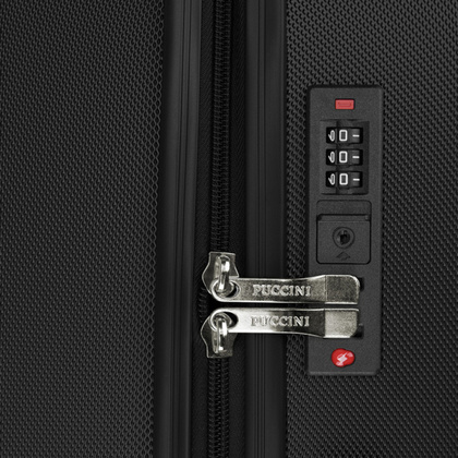 Duża walizka PUCCINI SAN DIEGO ABS025A 1 Czarna