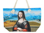 Torba z uszami ze sznurka - L. Da Vinci, Mona Lisa