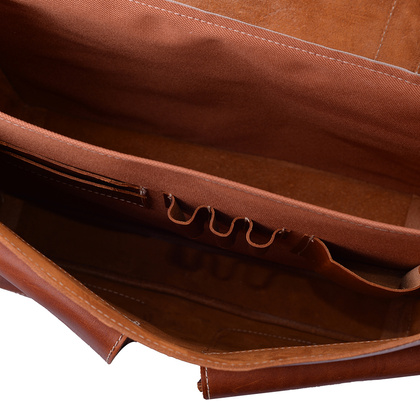 Torba skórzana na ramię KEMER 902 Jasny Brąz