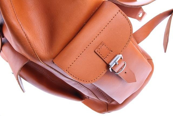 Ogromny plecak skórzany KEMER VOOC Vintage P40 koniak