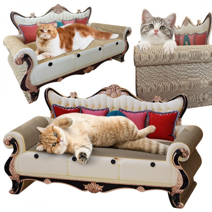 KANAPA DLA KOTA - legowisko, drapak tekturowy- 60 x 27 x 33 cm KOT19