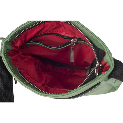 Torba skórzana KEMER S6 Zielona - min. zamówienie 20 / 50 / 100 szt.