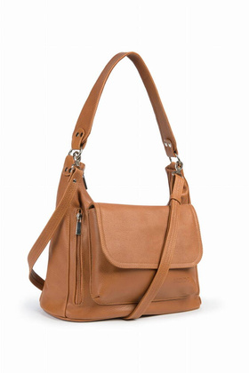 Torebka skórzana na ramię KEMER VOOC EP20 Camel