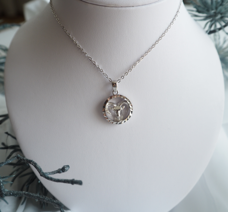 MINET Srebrny naszyjnik Zodiac KOZIOROŻEC