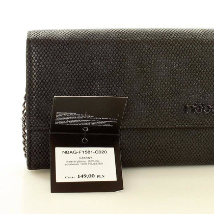 NOBO Zmysłowa torebka kopertówka czarny - min. zamówienie 20 / 50 / 100 szt.