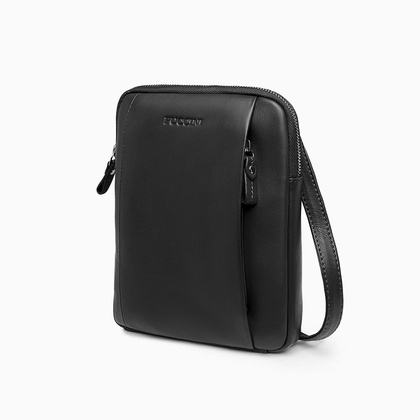 Torba na ramię skórzana PUCCINI ROYAL COLLECTION LGD5223 1 Czarny