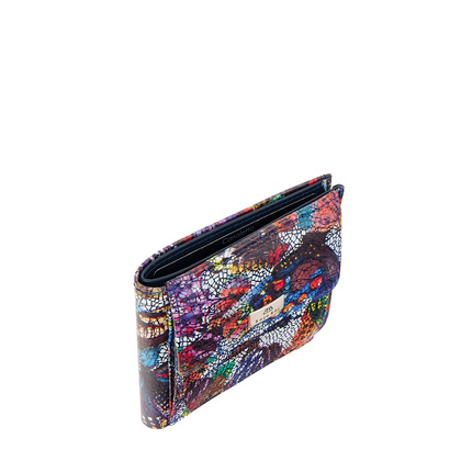 Mały portfel skórzany BajuBaj motyle PD1055Cs13 RFID