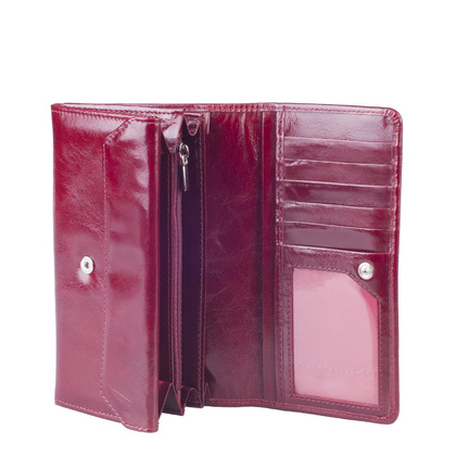 Portfel damski skórzany KEMER SV270 Bordowy - min. zamówienie 20 / 50 / 100 szt.