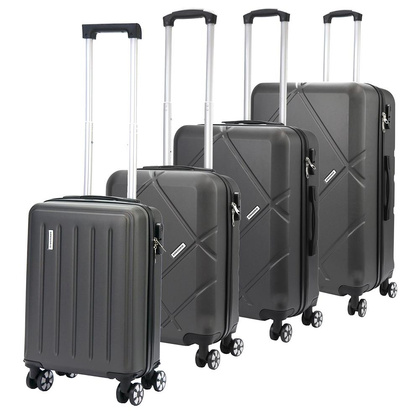 Zestaw z czterech walizek W3015 18/20/24/28 niebieski KEMER