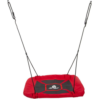 Huśtawka ogrodowa bocianie gniazdo 95x95cm czerwona