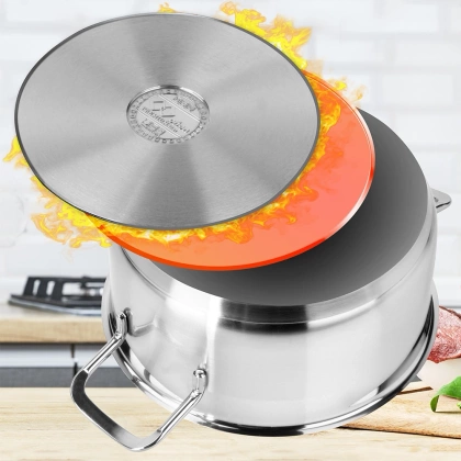 Garnek stalowy z pokrywką 18/10 PREMIUM 3 l ORION