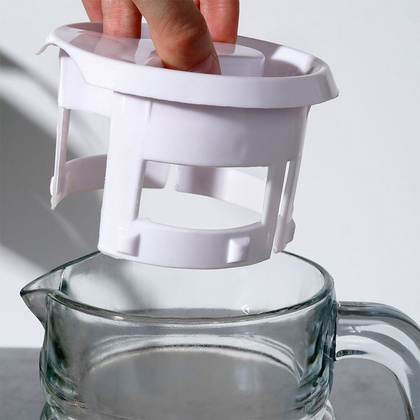 Dzbanek z pokrywką szklany 2 l