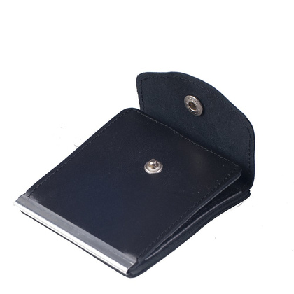 Portfel męski skórzany KEMER BANK Czarny - min. zamówienie 20 / 50 / 100 szt.