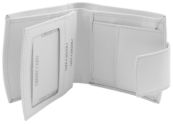Portfel damski skórzany KEMER 31407722 Biały - min. zamówienie 20 / 50 / 100 szt.