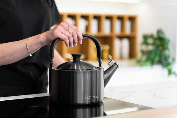 Czajnik 1,5l z gwizdkiem Diamante grafitowy matowy 28197