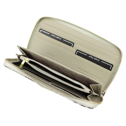 Portfel damski skórzany PELLUCCI SN-119 popiel + róż