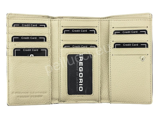 Portfel damski skórzany PELLUCCI N108 Czerwony